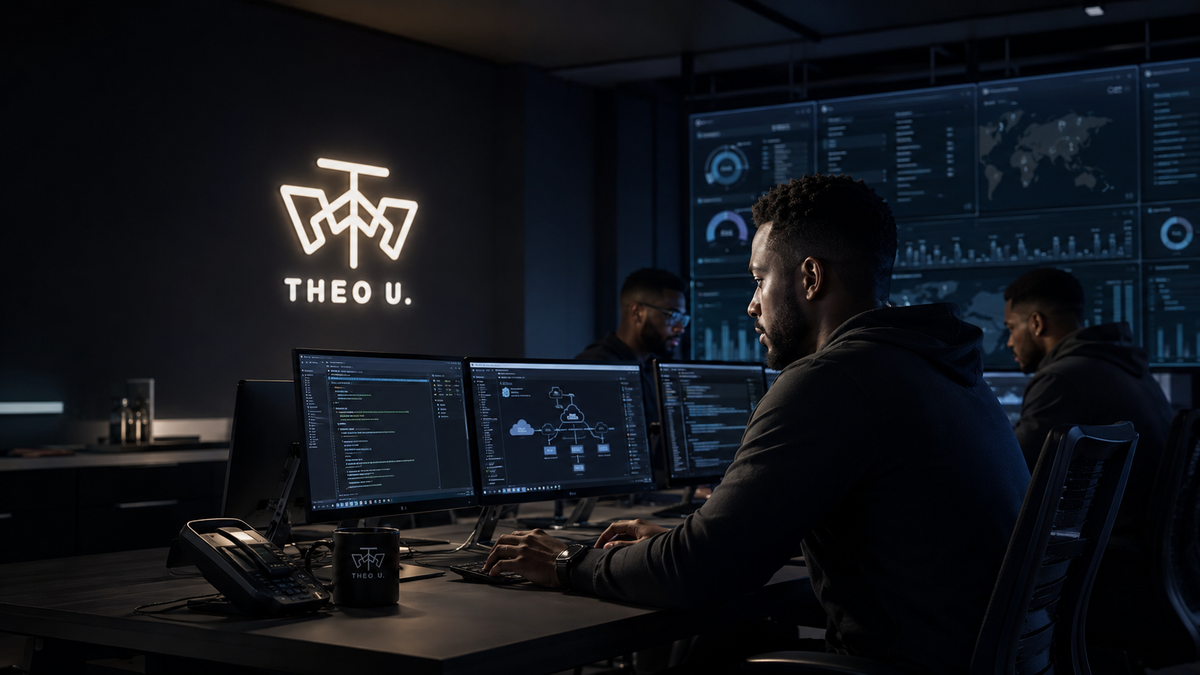 Black technology professionals working in a modern cloud operations environment for Theo University SEIR Foundations